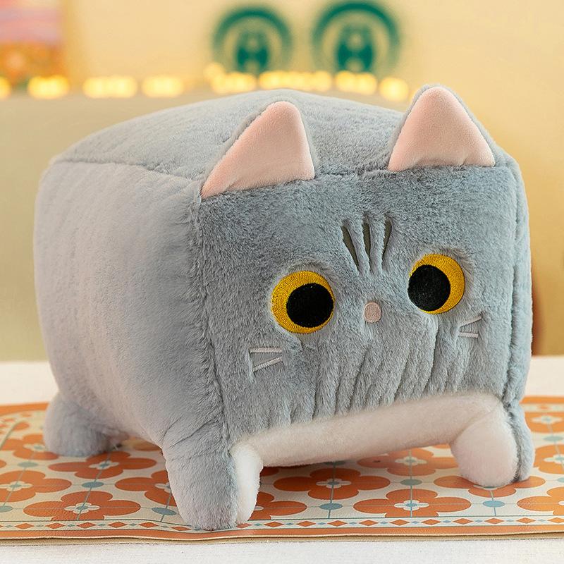 

Popular square cat gives friend birthday gift shopping mall scratching machine doll 20Cm (0.14kg) without zipper