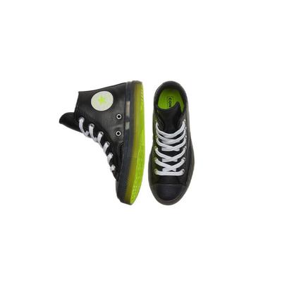All Star High Top Kids Canvas Shoes Black Green Children Aged 3 7 Years Old 369787C