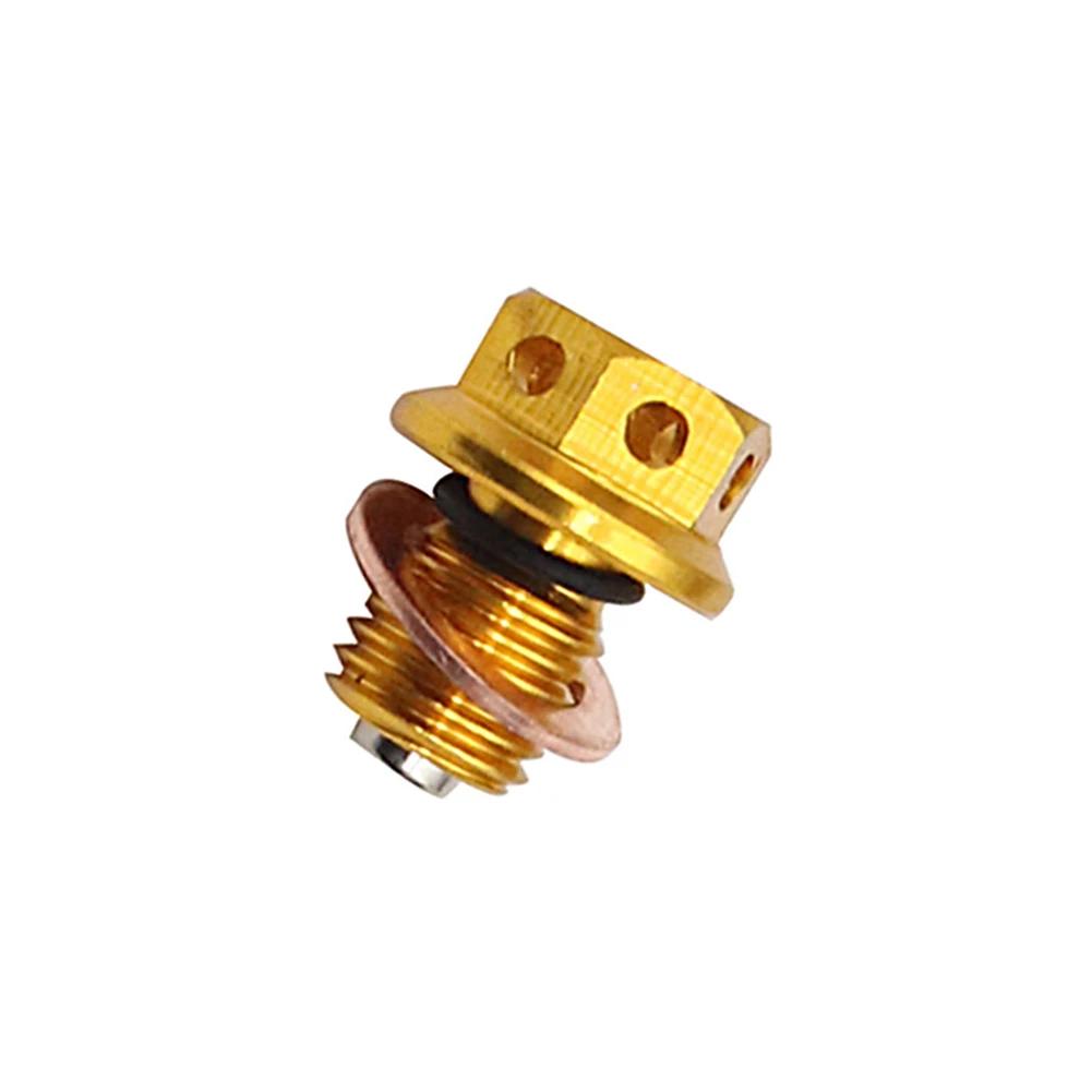 M12 x 1.5 Motorcycle Oil Drain Plug Bolt Universal Engine Protection Oil Drain Plug Gasket For Yamaha Honda Suzuki Kawasaki BMW