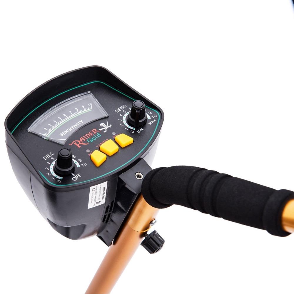 MD3009II Professional Underground Metal Detector Gold Ground Metal Detector Nugget High Sensitivity Sliver Finder Gold Gold & Black