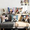 Comedy Gintama Cushion Cover Cushion Cover Set 4Pcs 50x50 45x45 40x40 Pillowcase Decorative Sofa Home Decor
