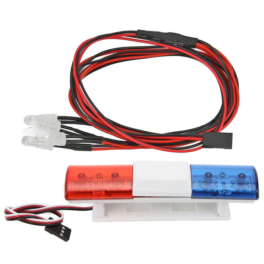 RC Car LED Lights Remote Control Crawler Simulation Flash Lamp Bar White Light with 4 LightsOblate