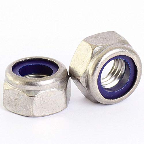 Rpi Shop - M6 Thread Locking Nylon Insert Lock Nut Quantity 25 Pcs