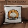 2D Corgi Butt Patterns: Adorable Pillow Covers Pattern Cushion Cover Suitable For Sofa Bedroom Car Pillow Cover
