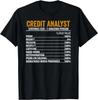 Credit Analyst for Men Women Nutrition Facts Credit Analyst Gift Unisex T-Shirt