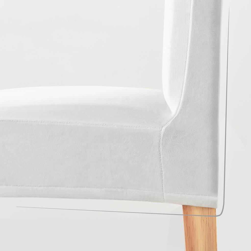 Cover Velvet Chair Thick White Velvet
