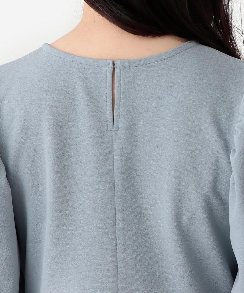 Afternoon Tea Living and Sew JL62 Georgette Peplum Light Blue T-Shirt/Cut Pullover, Medium,