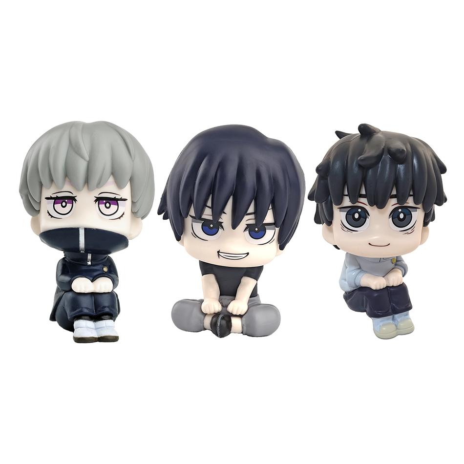 Anime Mignon Fushiguro Toji Jujutsu Kaisen Figurine Gojo Satoru Figurine d'Action Poupée Version Q Statue Geto Suguru 10cm Modèle PVC Jouets