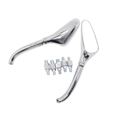 JPMODAO Compatible Motorcycle Side Mirrors for Harley Davidson 1200 Iron 883 Aero-Chrome Plated Parts