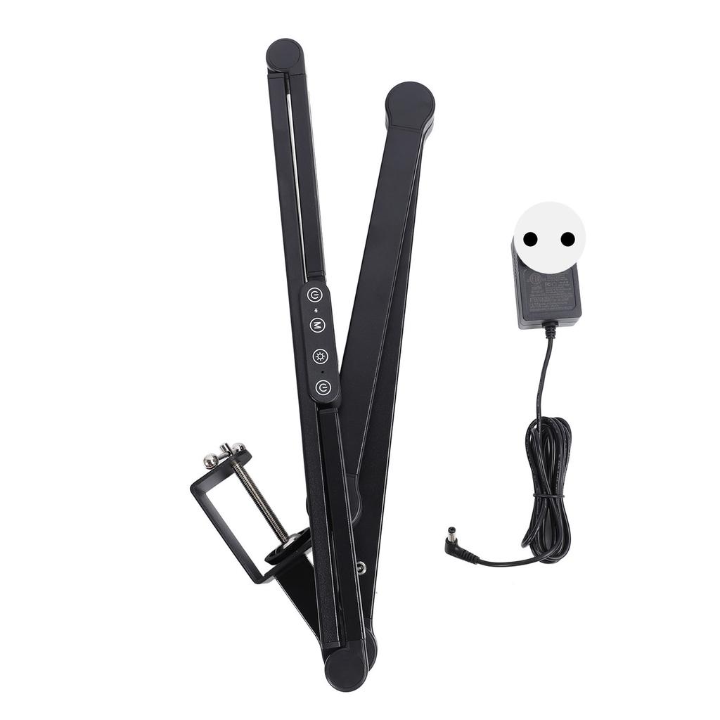 Lampa de birou pentru arhitect, lampă de birou pentru birou, banc de lucru, studiu, lectură, reglabilă în mai multe unghiuri, 3000-6500K