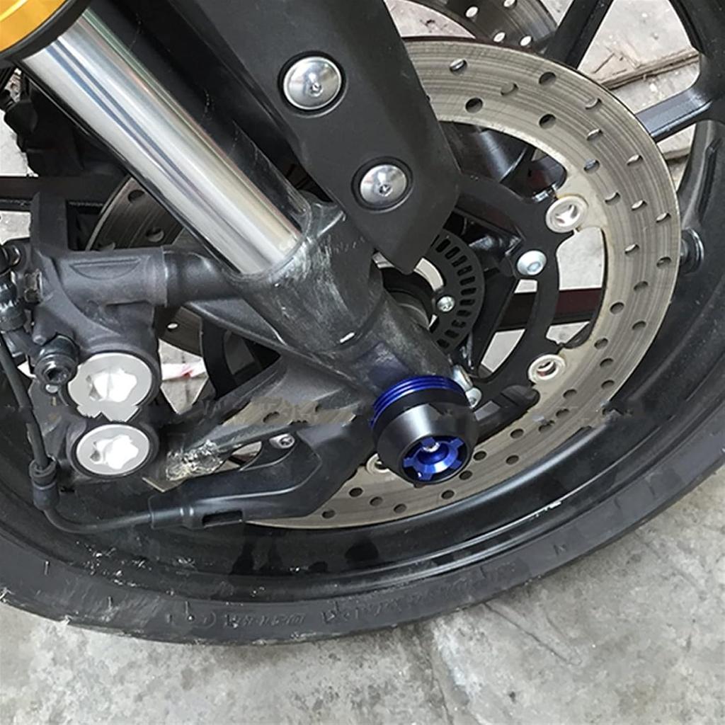 Moto Front Axle Fork Crash Slider Swingarm Spools Stand for Ducati 1199 1299 for Panigale V4 V2 for Multistrada 1200 (Color : Front Black)