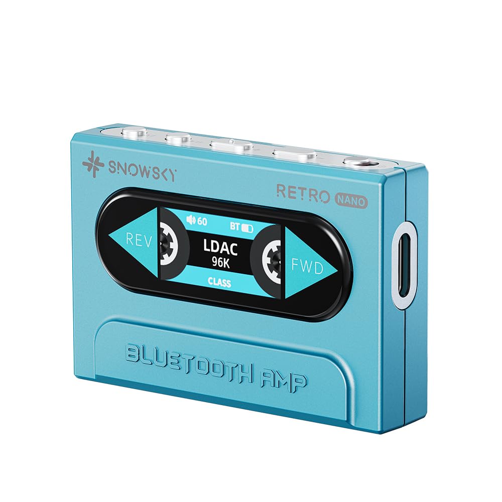 FIIO Snowsky RETRO NANO Blue from an Authorized Japanese Includes Serial Portable Bluetooth Amplifier FIO-SSRETRONANO-L [Ships Retailer, Number]