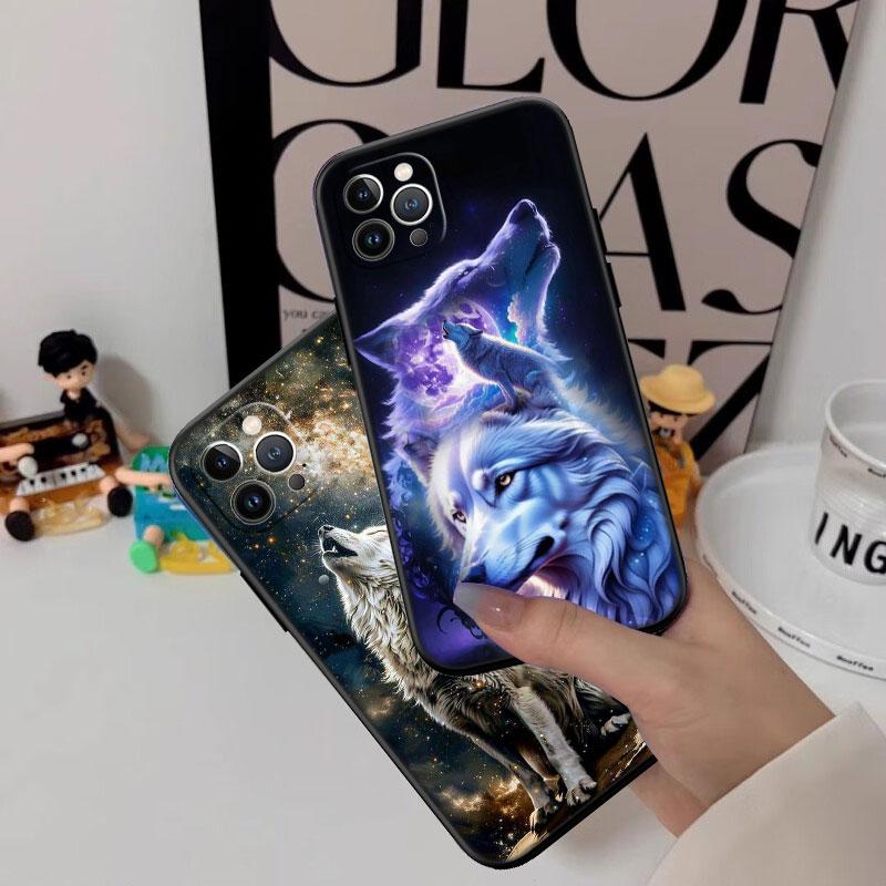 Animal Wolf Shell Phone Case for Samsung Galaxy S20 S21 S22 Ultra FE Plus A21S A22 A24 A25 A26 A30 A30S A31