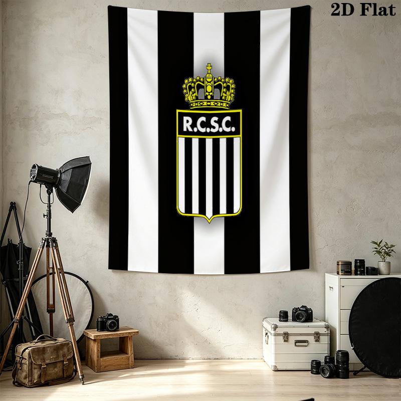 R Charleroi Sc Wall Tapestry Aesthetic Wall Hanging Printed Fabric Blanket Decorative Tapestries For Bedroom Living Room Home Decor