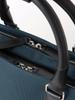 Beams Heart Men's Nylon and Leather Canvas Briefcase in Navy