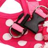Pink Tone Small Dog Vest Harness Polka Dot Print Puppy Outdoor Harness  Daily Walking