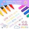 12Pcs Soft Color Marker Highlighters Set With Friendly Materials School Classroom Organization Tools For Note Taking