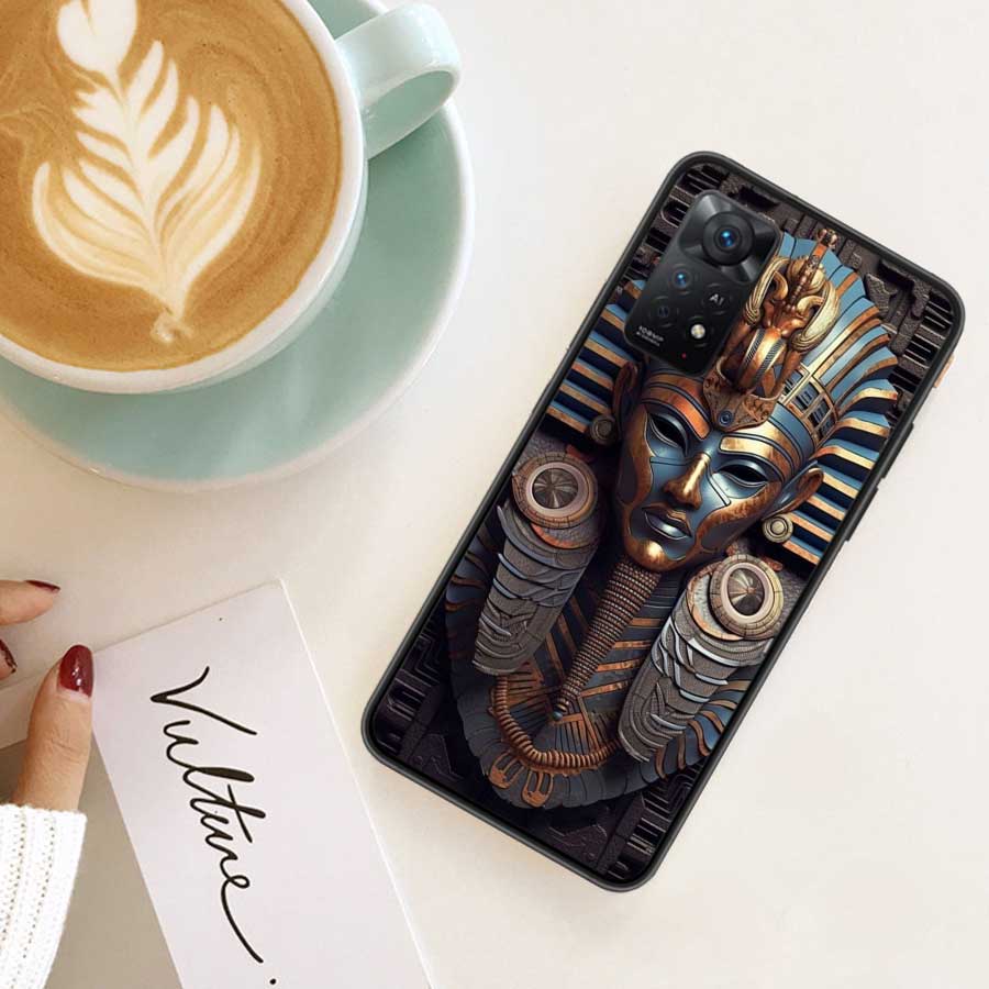 Egyptian Pharaoh's Mummy Phone Case For Redmi 13C 14C Note 13 14 Pro 5G Plus 12 12C 10 10A 10C 9 9A 9C 9T 8 8A K70 Pro Xiaomi Co