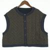 Johnature Gilet da donna in cotone con stampa floreale Cappotti con bottoni con o-collo Primavera Gilet da donna in stile cinese di alta qualità