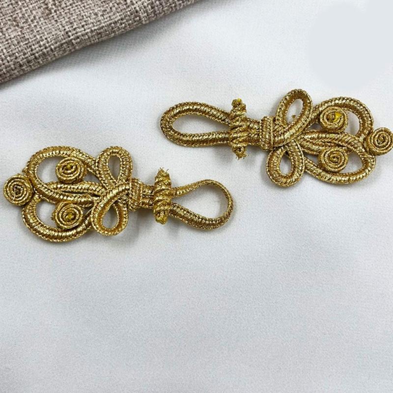 Exquisite Heart Shaped Qipao Belt Charm Handmade Cheongsam Belt Pendants Ornament For Traditional Costume Accessories
