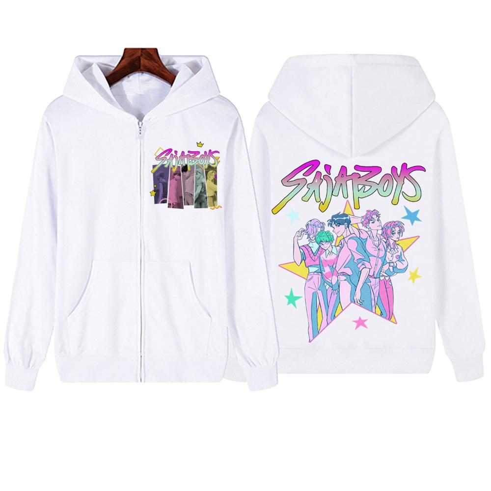 2025 Anime KPop Demon Hunters Rumi Mira Zoey Saja Boys Zipper Hoodies Coats Harajuku Pullover Tops Streetwear Sweatshirt