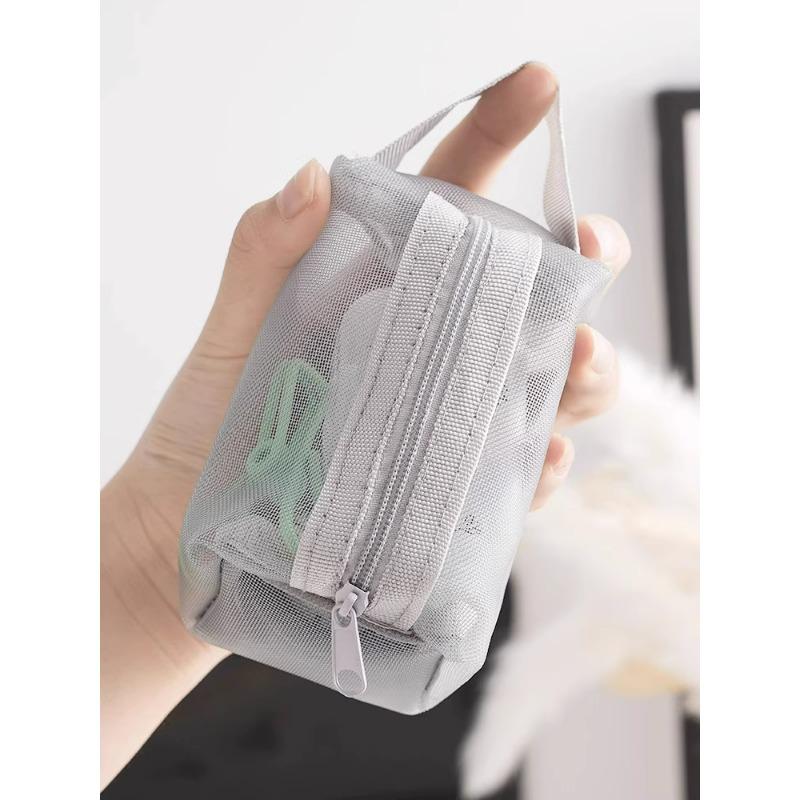 Multifunctional Mesh Handbag with Card Holder, Coin Purse, Key Holder & Pencil Case