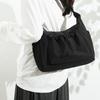 Stilvolle Damen Crossbody-Tasche mit Zugband Modische Umhängetasche mit sicherem Reißverschluss & dekorativem Anhänger