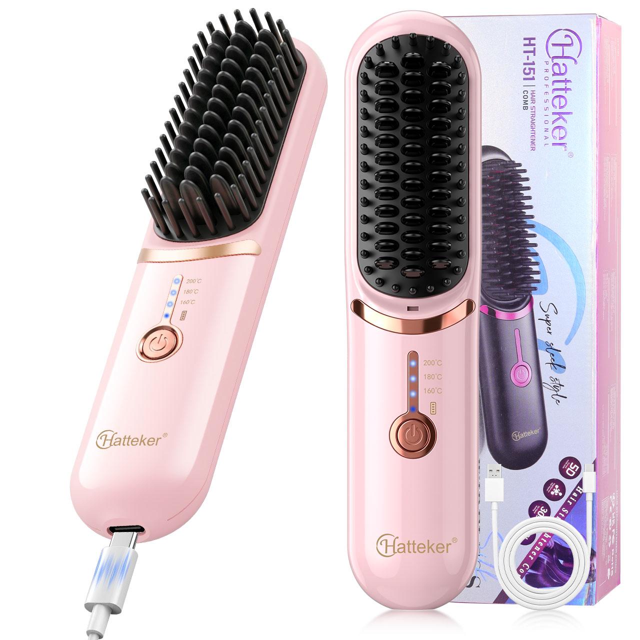 Hatteker 1/2-1 Inch Ceramic Hair Curling Wand, PTC Fast Heating Curling Iron Wand with 16 Adjustable Temp LCD Display