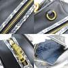Used COACH Tote Bag 76459 leather gray black Python