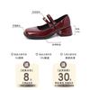 French Thick Heel Temperament Retro Single Shoes Women's 2025 Spring and Summer New Fashion Gentle Square Head Shallow Mouth Mary Jane Shoes Tide