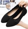 Women's Summer Shallow-mouth Flat Casual Shoes Solid Color Versatile Women's Shoes French Soft Sole Non-tiring Shoes