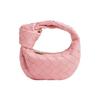 Jodie Intrecciato Woven Zipper Closure Lambskin Handbag Women Handbags Pink 730828VCPP05832