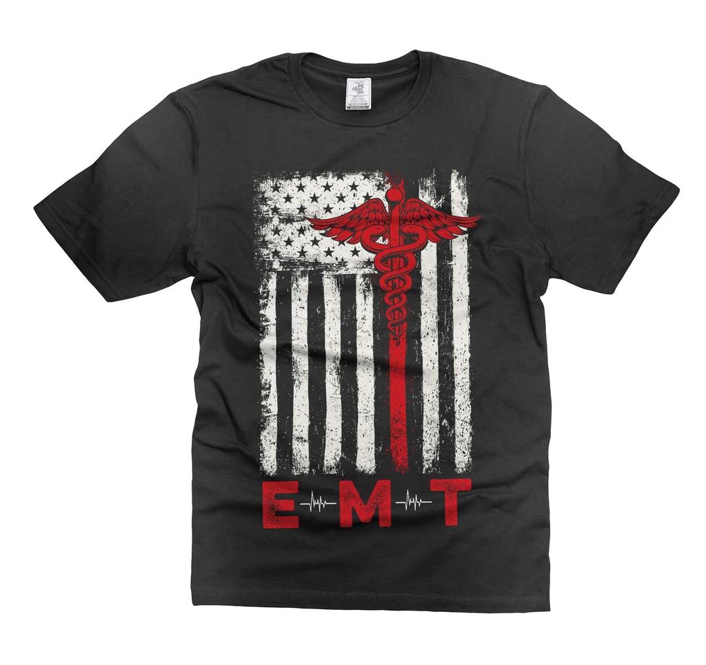 Emergency Medical Technician Tshirt EMT Patriotic Shirt EMT Usa Flag T Shirt