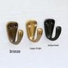 European Style Gold Wall-Mounted All-Copper Clothes & Hat Hook for Entryway, Bathroom, and Kitchen