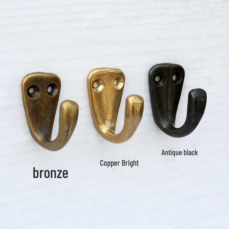 European Style Gold Wall-Mounted All-Copper Clothes & Hat Hook for Entryway, Bathroom, and Kitchen