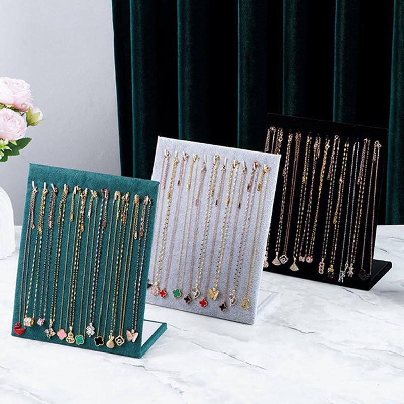 Flanelový náhrdelník, přívěsek, stojan na náušnice, dámský stojan na šperky, držák na náramky, držák na náušnice