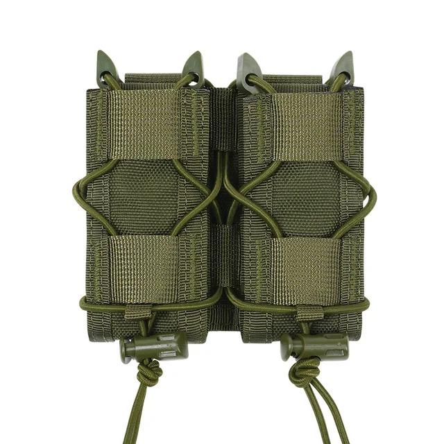 

Molle Pistol Mag Pouch Double/Triple Stack Magazine for 9mm/.40 Calibers 45acp S&W M&P, Sig 226/229, and Springfield 1911