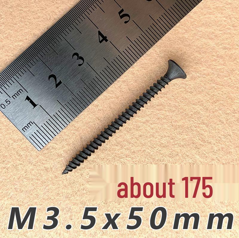 

Сірі фосфатовані саморізи M3.5 з потайною головкою для гіпсокартону та дерева