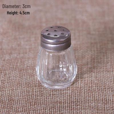 ZISIZ Mini Portable Glass Spice Shaker Set