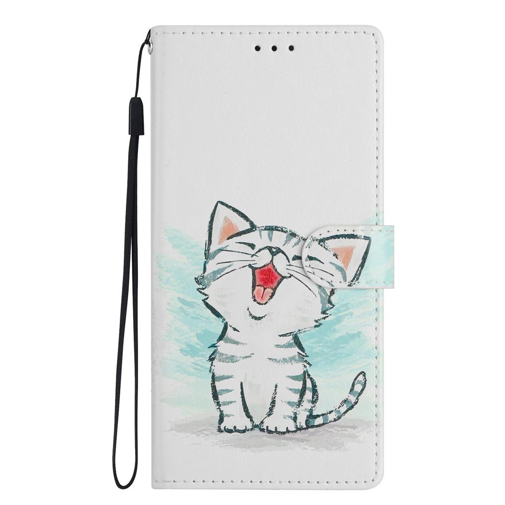 Adorable Kitten Pattern PU Leather Wallet Phone Case for iPhone,Samsung,Xiaomi Redmi,Motorola,Blackview,Oppo,Huawei,Honor,Google,ZTE,Ulefone,TCL