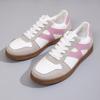 2025 new fashion versatile casual flat shoes color matching retro trend sports board shoes German training white shoes women's shoes