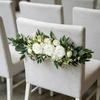 Artificial Rose Flower Wedding Chair Back Flower Arrangement For Ceremony Backdrop And Engagement Table Centerpieces