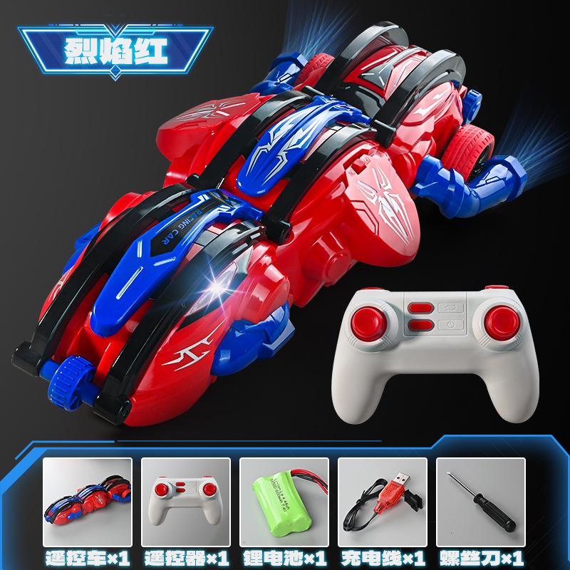 

Remote Control Rolling 360 Stunt Car 2.4G Impact Resistant High-speed Driving Six Wheel Rolling Children Drift Rc Car Toy червоний