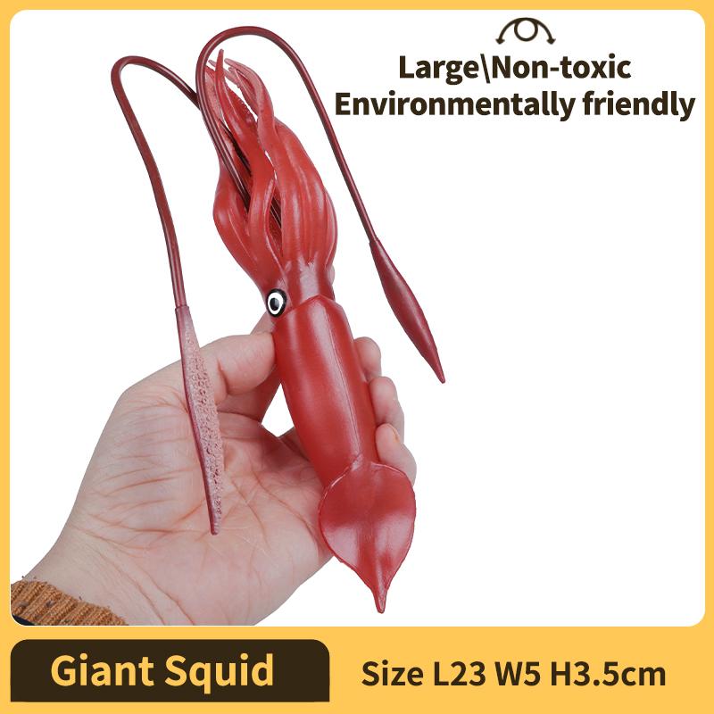 Sea animals Octopus Reef Squid Plaything Figurine Polymer Material Miniature Figure - Fun Learning-Enhancing Play Plaything for Boys, Girls & Kids