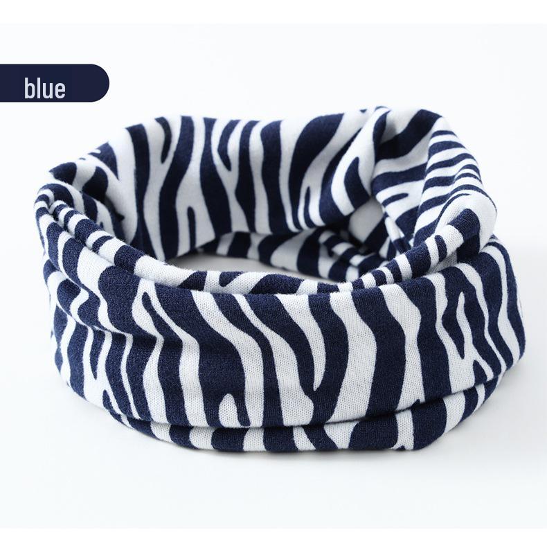 Korean Style Double-Layer Neck Warmer: Unisex Autumn/Winter Scarf & Elastic Headband