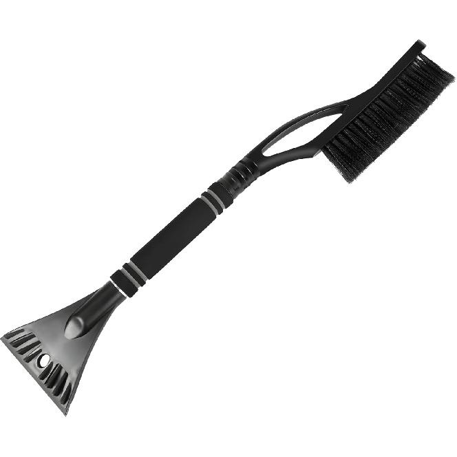 23.6" Snow Brush and Ice Scraper, Extendable Snow Removal Tool with Comfortable Foam Grip, Detachable Ice Brush Scratch-Free Cleaning Tool for Car