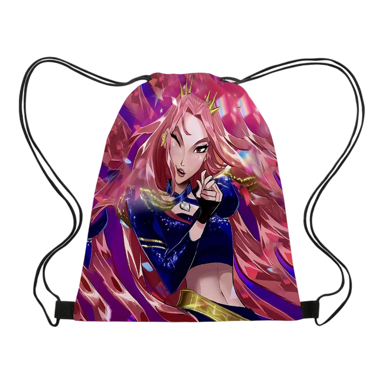 Printed Drawstring Pocket Portable Drawstring Bag Water-resistant One Size 840₽