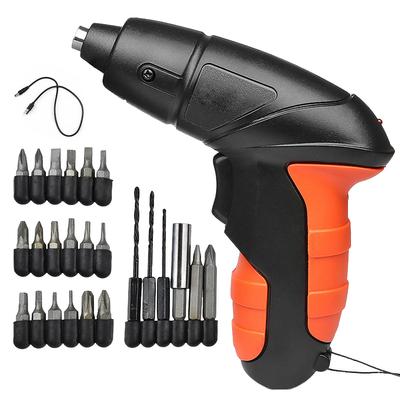 4v Electric Screwdriver Set Powerful Impact Screwdriver Drill 250r/min Lithium Battery Screwdriver 1800mah Rechargeable