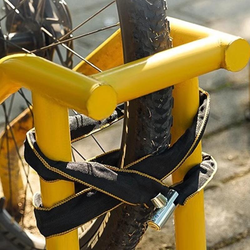 Diebstahlsicheres Mountainbike-Schloss Tragbares Fahrrad-Kettenschloss Sicherheits-Kettenschloss für Rennrad Mit 2 Schlüsseln Fahrradzubehör
