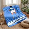 Manchester Theme Blanket Soft Flannel Blanket Plush Throw Blanket Cozy Sofa Bed Blanket for Home Decor